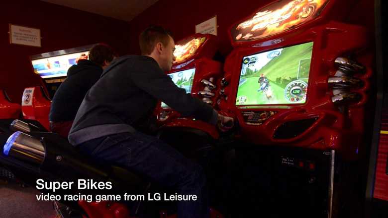 Super bikes video racing game from LG Leisure